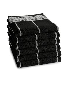 DDDDD Jules keukendoeken Antraciet 6 stuks