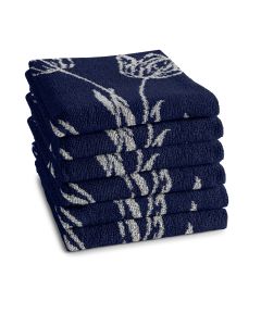 DDDDD Lisse keukendoeken Blauw 6 stuks