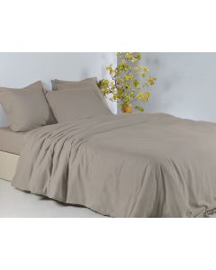 Dommelin Flanel dekbedovertrek Taupe  