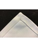 Uni damast servetten 6 stuks Ivoor/Wit