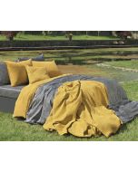 Dommelin Bari plaid / sprei amber geel