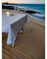 Vichy BLAUW tafellaken met kleine ruit