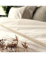 Town & Country OAKLAND dekbedovertrekset - White & Offwhite - met SIERSTIKSEL