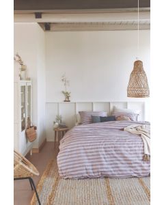 Ariadne at Home Knit Stripes Dekbedovertrek Lila