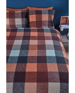 Beddinghouse dekbedovertrek flanel Becket Terra