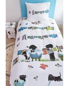 Beddinghouse Fiep dekbedovertrek Wasdag Multi