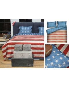 Town & Country Stars en Stripes dekbedovertrek blauw