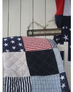 Stars blauw quilt