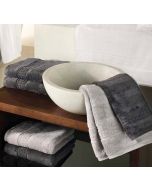 SALE - 1 set van 3 baddoeken 60 x 110 cm grafietkleur Noblesse 1001 iCawö