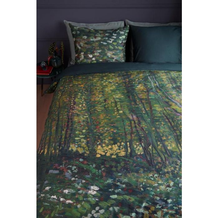 katoen katoen satijn beddinghouse van gogh museum trees dekbedovertrek groen 140x200 220 200 x200 220 240x200 220 260x200 220 online kopen hetlinnenhuis nl